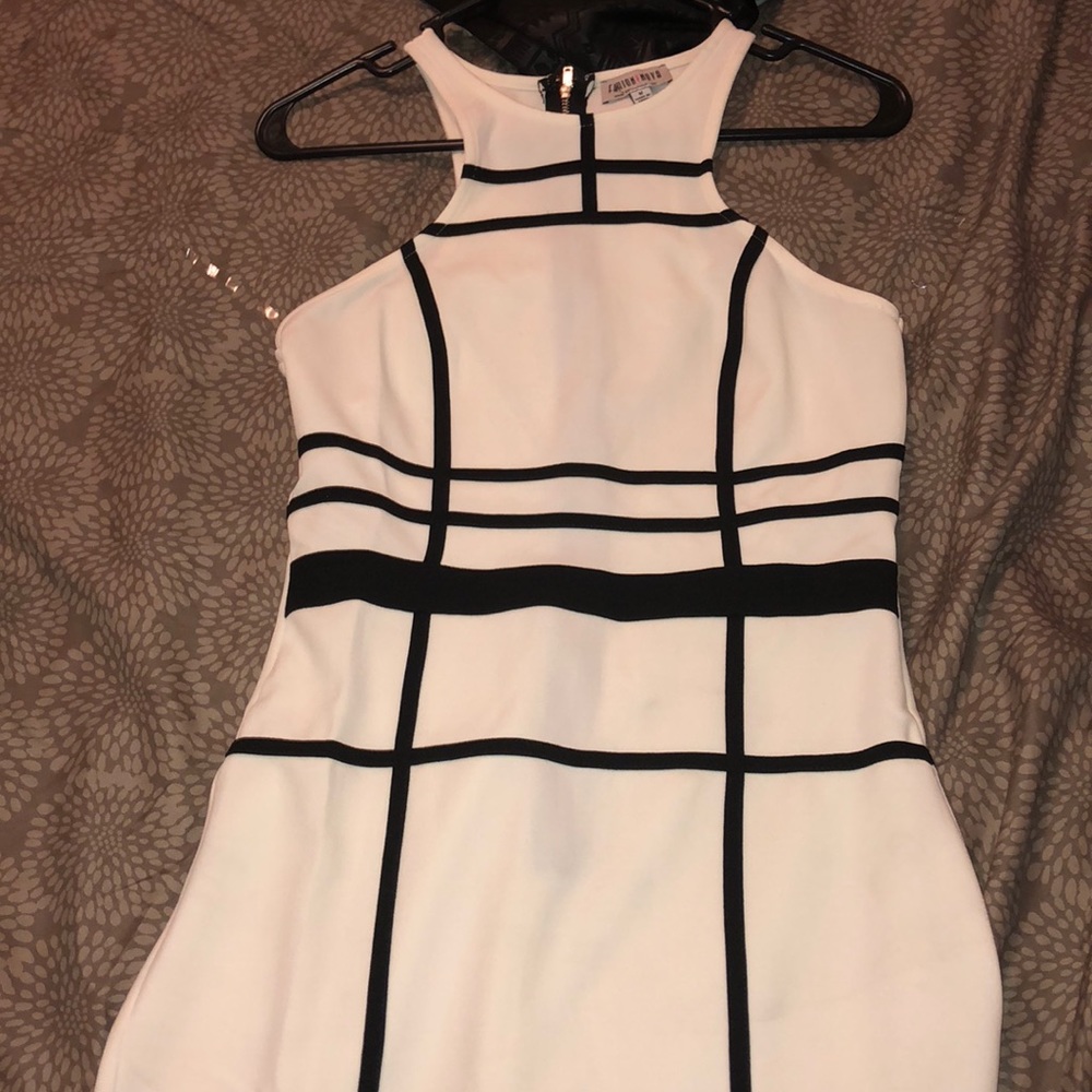 Fashion Nova Black/White Dress